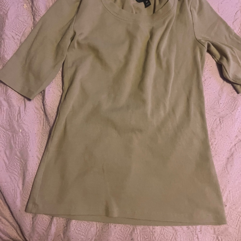 Banana Republic Beige Ribbed Top